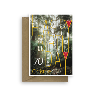 special 70th birthday card for christine spc049