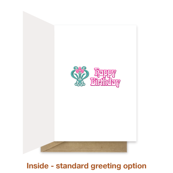 Standard greeting inside birthday card bb0001