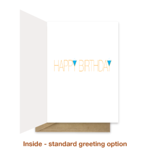 Standard greeting inside birthday card bb0002