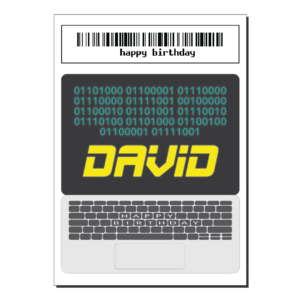 nerd birthday card bth413