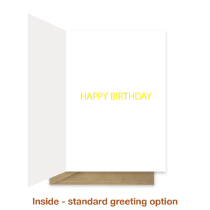 Standard greeting inside nerd birthday card bth413