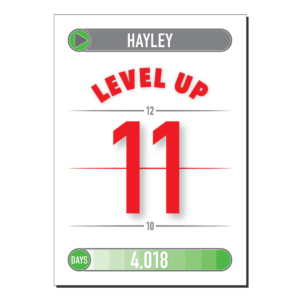 11th birthday card level up bth425