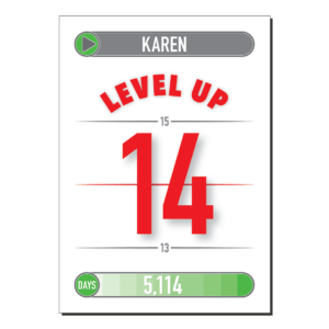 14th birthday card level up bth440