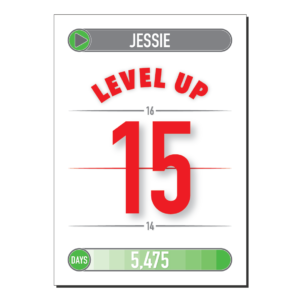 15th birthday card level up bth441