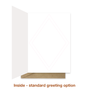 Standard greeting inside thank you card thk009a