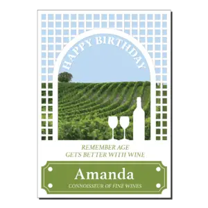 wine lovers birthday card bb062