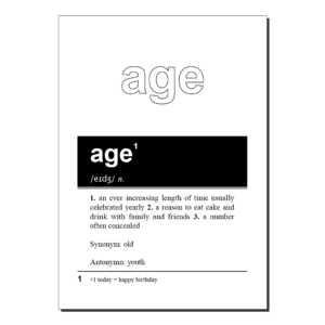 age birthday card funny definition bb105