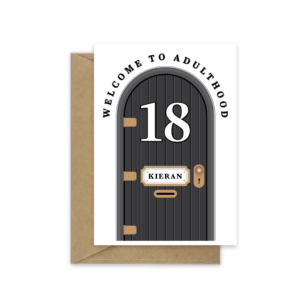 18th birthday card welcome to adulthood bb0004