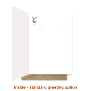 Standard greeting inside valentine card val040