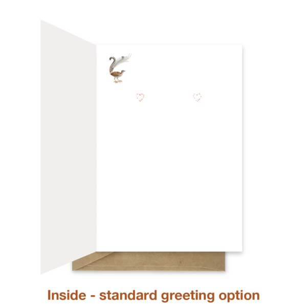 Standard greeting inside valentine card val040