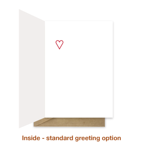 Standard greeting inside valentines day card val041